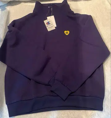 택 포함 미사용 새상품 Champion 챔피온 하프 지퍼 스웨트 셔츠