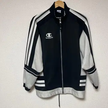 챔피온 Champion 90s 트랙 자켓 저지 블랙