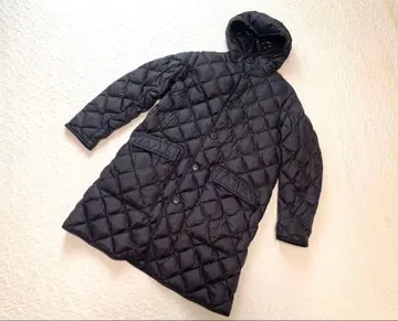 짐플렉스 블랙 경량 롱 다운 코트