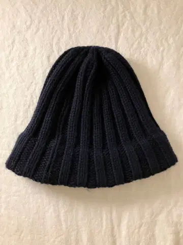 키지마 타카유키 니트 모자 네이비