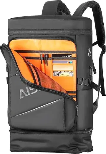 새상품 AISFA 럭색 비즈니스 백팩 스퀘어 확장 기능 30L