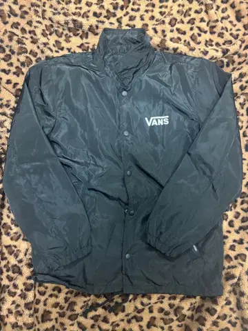 VANS 나일론 자켓 블랙 속기모