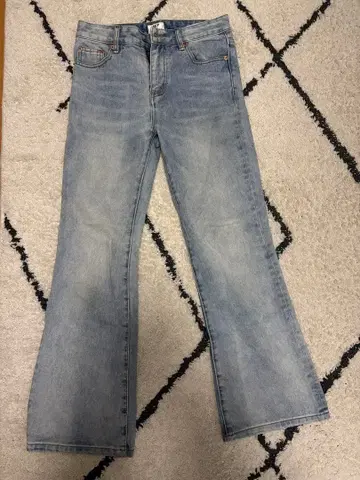 M.P Studios 라이트 블루 부츠컷 데님 플레어 데님