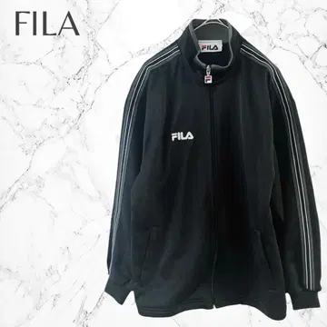 휠라 원포인트 로고 스포티 심플 루즈 집업 저지