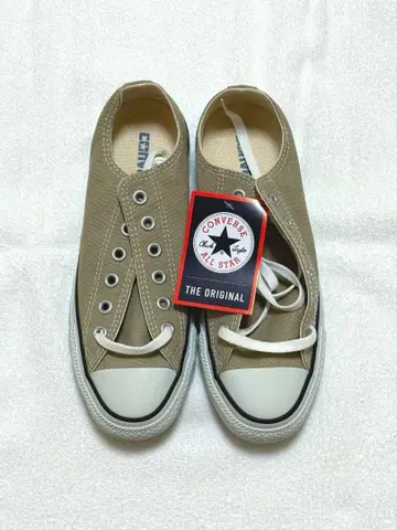 미사용 새상품 컨버스 올스타 스니커즈 베이지 24.5