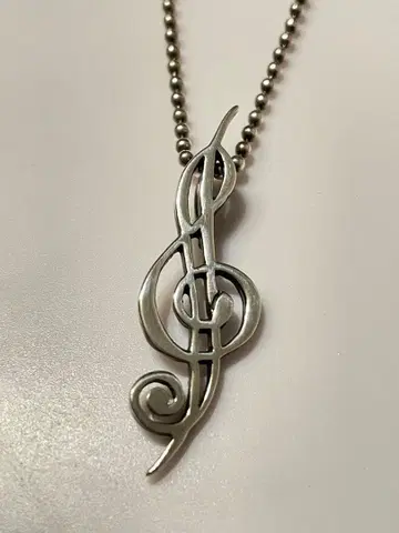[ 극레어 ] 초기 로얄오더 음표 목걸이 silver925