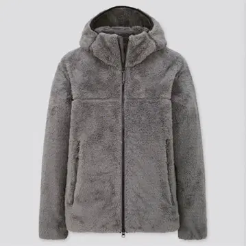 UNIQLO 방풍 퍼리 플리스 풀 집업 후드티