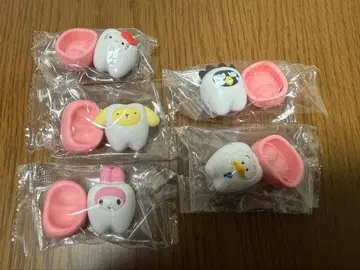 산리오 캐릭터즈 다 같이 되자! 치아 5종 세미 컴프 세트