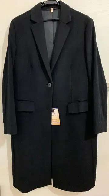 유니클로 체스터 코트 울 캐시미어 블랙 새상품급 XL