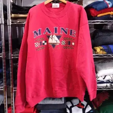 USA 구제 의류 빈티지 Lee MAINE 마린 요트 맨투맨