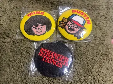 기묘한 이야기 자수 캔 배지 3개