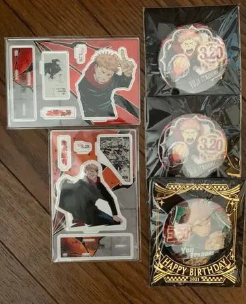 주술회전 이타도리 유우지 벌스데이 캔뱃지 지오라피규어 아크릴 스탠드