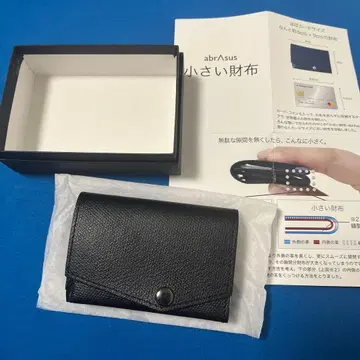 새상품 abrAsus(아브라사스) 작은 지갑 블랙