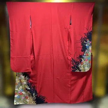 후리소데 성인식 정열적인 빨간색