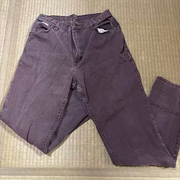 Wrangler 브라운 스트레이트 데님