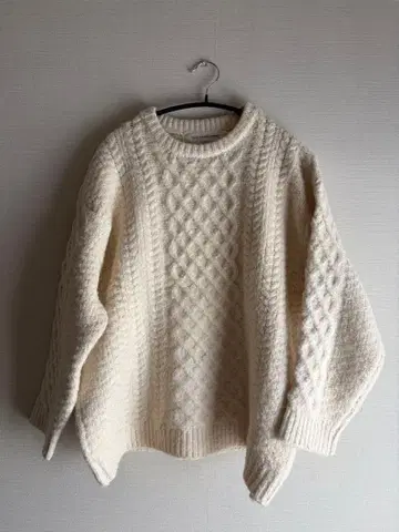 [ 새상품급 ] FASHIRU 아란 니트 케이블 니트