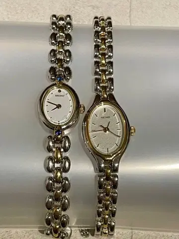 [새상품급] SEIKO 손목시계 실버/골드 2세트