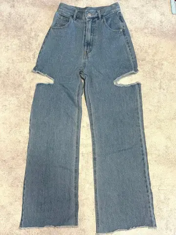 Chico 데미지 와이드 데님