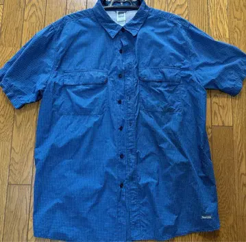 THE NORTH FACE 반팔 셔츠 XL 체크 무늬