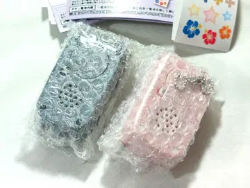 정말 녹음 재생 그리운 옛날 휴대폰 마스코트 플러스 (핑크&블랙) 2개