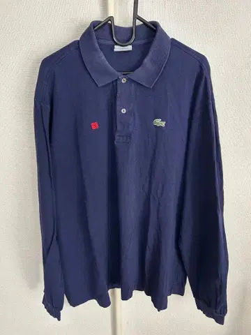 라코스테 긴팔 피케 셔츠 네이비 사이즈 7