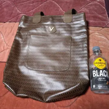 기하학 패턴 브라운 토트백