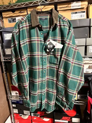 BEAMS 빔즈 오버 사이즈 플란넬 체크 셔츠