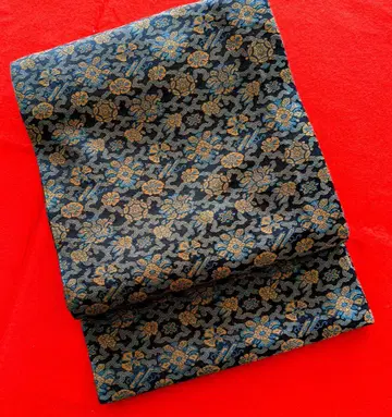 순수 실크 본 후쿠로 오비 전 통 중국 문양 모사