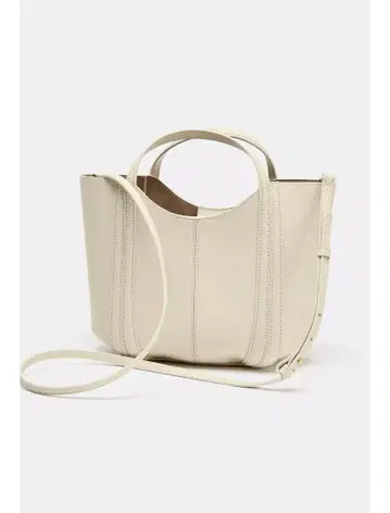 자라 스티치 미니 시티백 에크루 미사용품