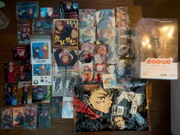 주술회전 이타도리 유우지 pop up PARADE 타월 캔뱃지 색지 카드