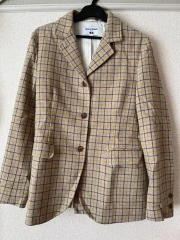 유니클로 INES DE LA FRESSANGE 체크 무늬 자켓