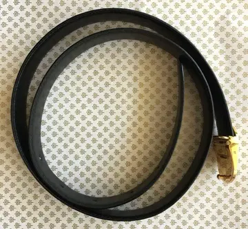 던힐 천연 가죽 벨트 골드 버클