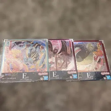 원피스 1번 복권 메탈릭 색지 E상 3종 세트