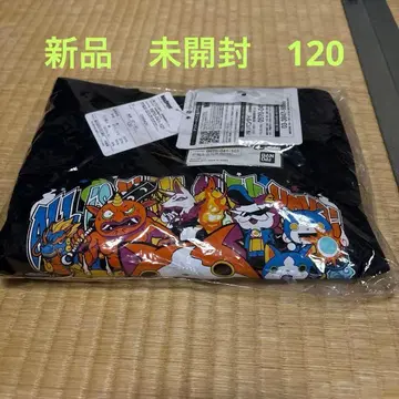 새상품 미사용 반다이 요괴워치 T셔츠 블랙 120