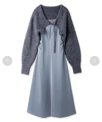 LILY BROWN 릴리 브라운 그레이 니트 가디건 볼레로 긴팔