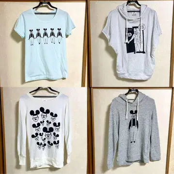 휴일 아저씨 상의 4개 세트 매직 마인드