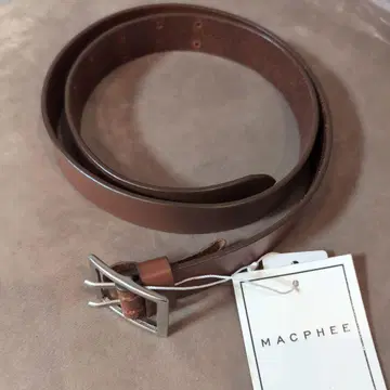 투모로우랜드 MACPHEE 브라운 가죽 벨트