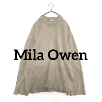 Mila Owen 캐시미어 혼방 울 니트 그레이지 뉴앙스 컬러