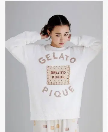 GELATO PIQUE 로고 자수 룸웨어 비스킷