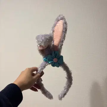토끼 귀 머리띠 그레이