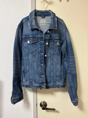 ZARA Z1975 데님 자켓 다크 블루 데님 자켓