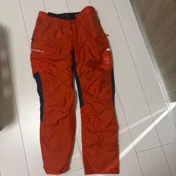 mont-bell 오렌지 M 사이즈 팬츠 첸쏘바지 임업