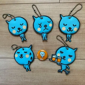 레어 QOO 쿠 키링 캔뱃지 6개 세트 헤이세이 레트로