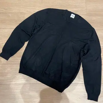 ZARA 블랙 크루넥 니트 L