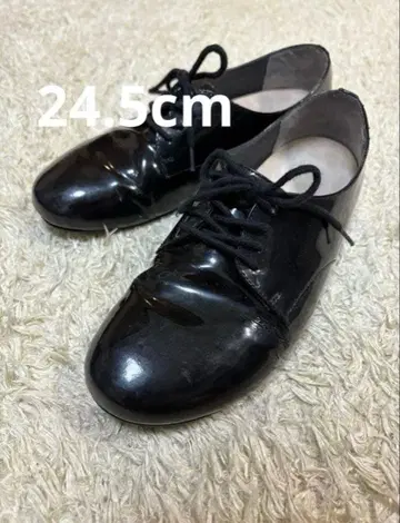 새상품급 버켄스탁 소더스 에나멜 레이스업 슈즈 블랙