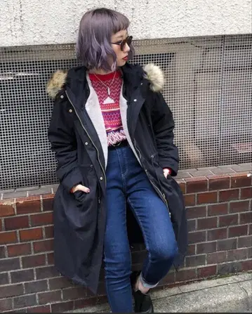 PAGEBOY 모즈 코트 보아 라이너 포함