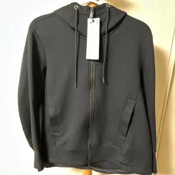 유니클로 J 드라이 맨투맨 풀 집업 후드티 블랙 M