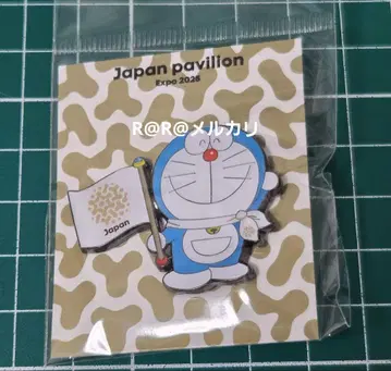 만박 EXPO2025 일본관 핀 배지 도라에몽 브라운 일본 파빌리온