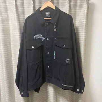 계속 한밤중이면 좋을 텐데 오버 사이즈 데님 자켓 XL 사이즈