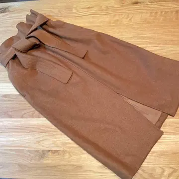 미라 오웬 하이웨스트 리본 포함 타이트 스커트 브라운 1